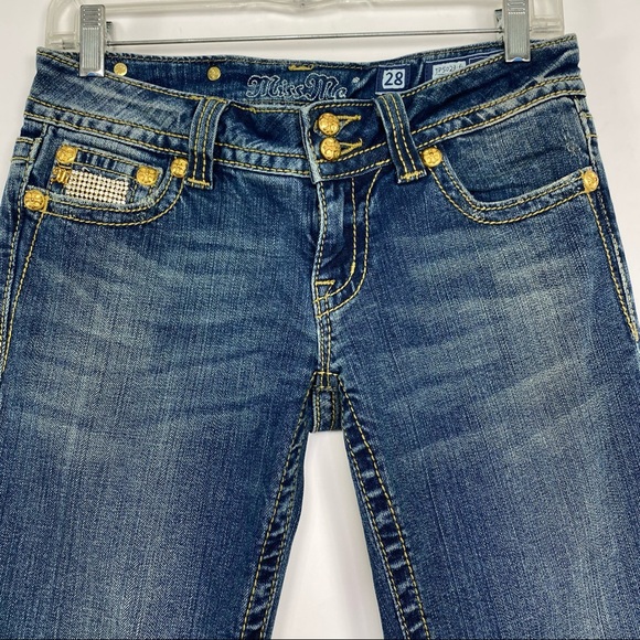 Miss Me Vintage 03 Studded Bootcut Jeans size 28 - Picture 4 of 16